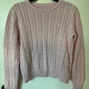 Ralph Lauren Pink Cable Knit Sweater